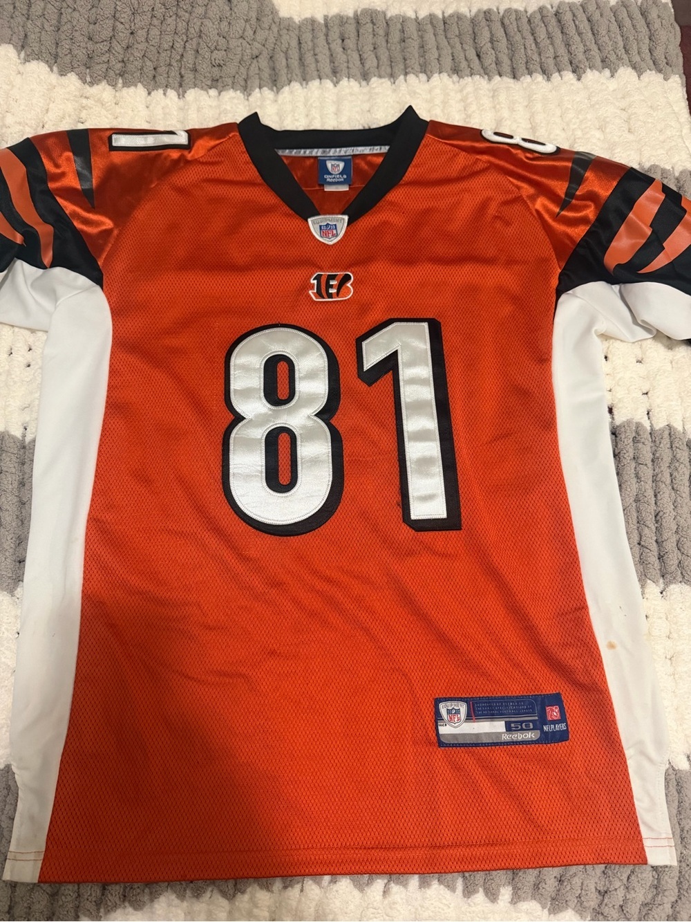 Reebok Terrell Owen’s Cincinnati Bengals Jersey size 50